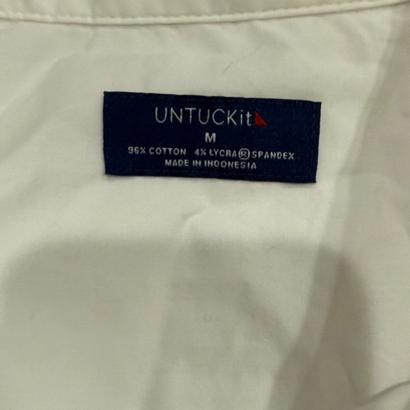 UNTUCKit Tops - UNTUCKit White Short-Sleeve Button-Up Shirt